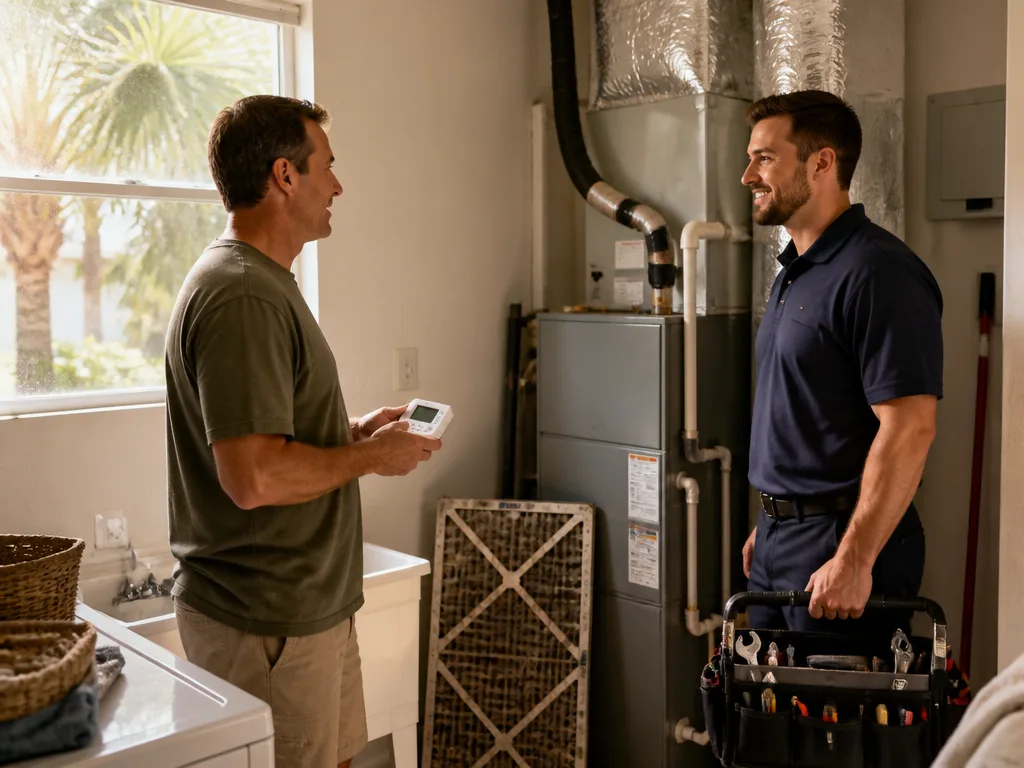 DIY vs when to call a pro for a typical HVAC service